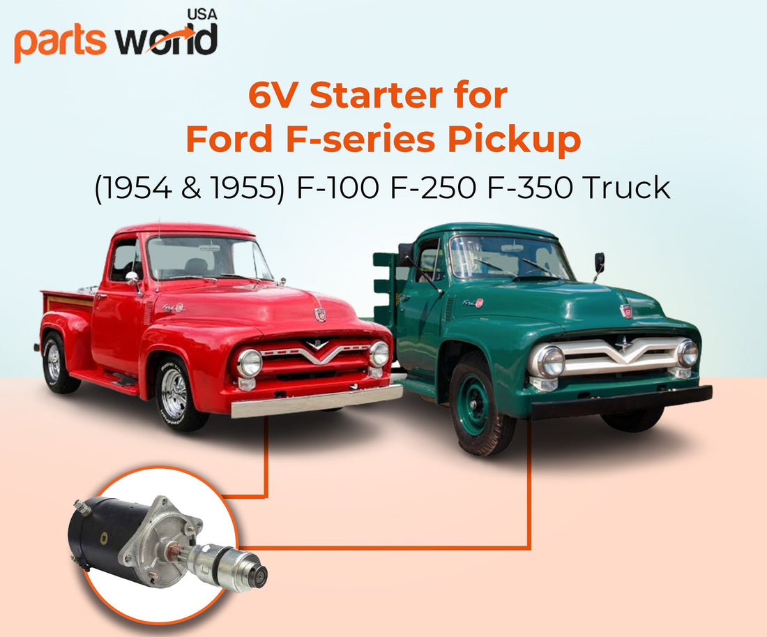 6V Starter for Ford F-100 F-250 F350 Truck (1954 & 1955)