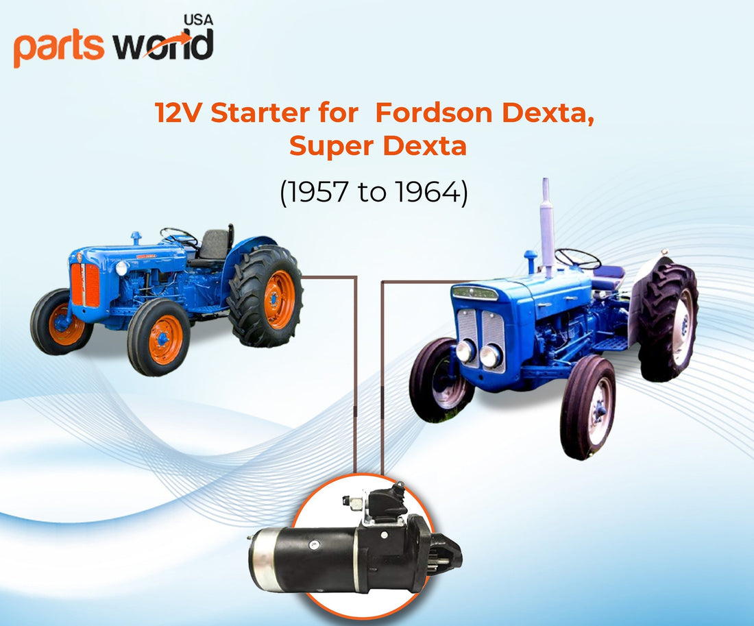 Starter for Fordson Dexta, Super Dexta Tractors (1957 to 1964)