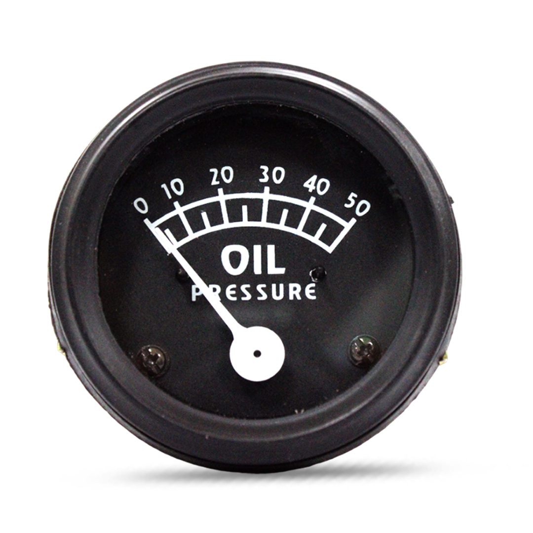 Front view of 9N9273A oil pressure gauge for Ford tractors 8N, 9N, and 2N
