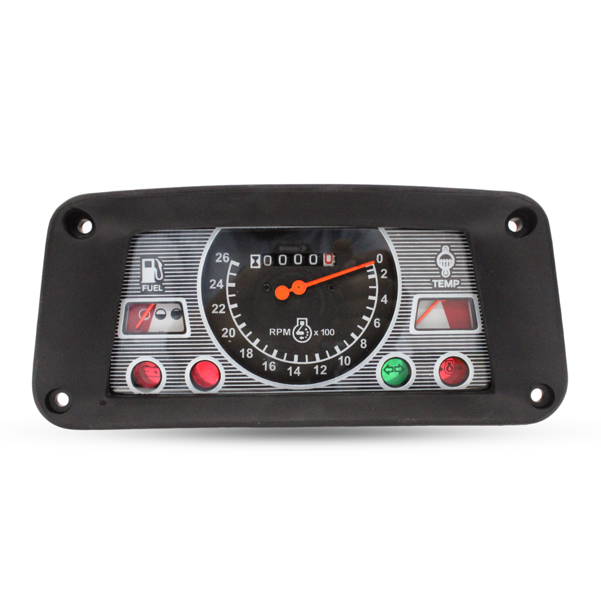 Front panel view of CSNN10849L gauge cluster for Ford 5000 2000 3000 3400 tractors