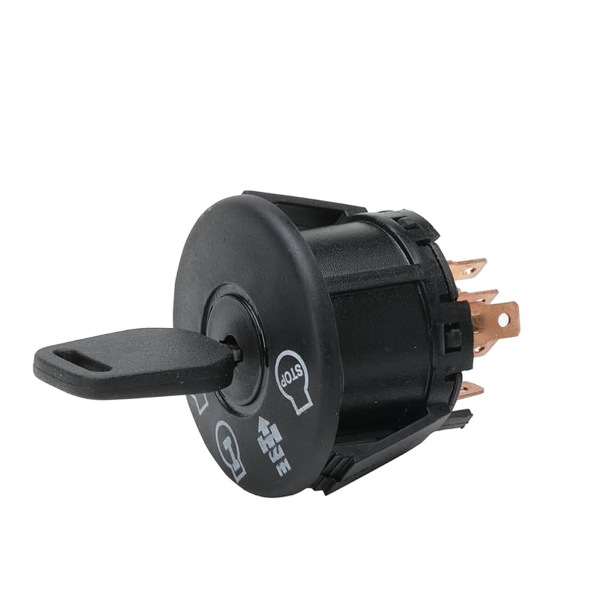 Angled view of ignition switch for Husqvarna LT 1953BR and 2213 lawn tractors