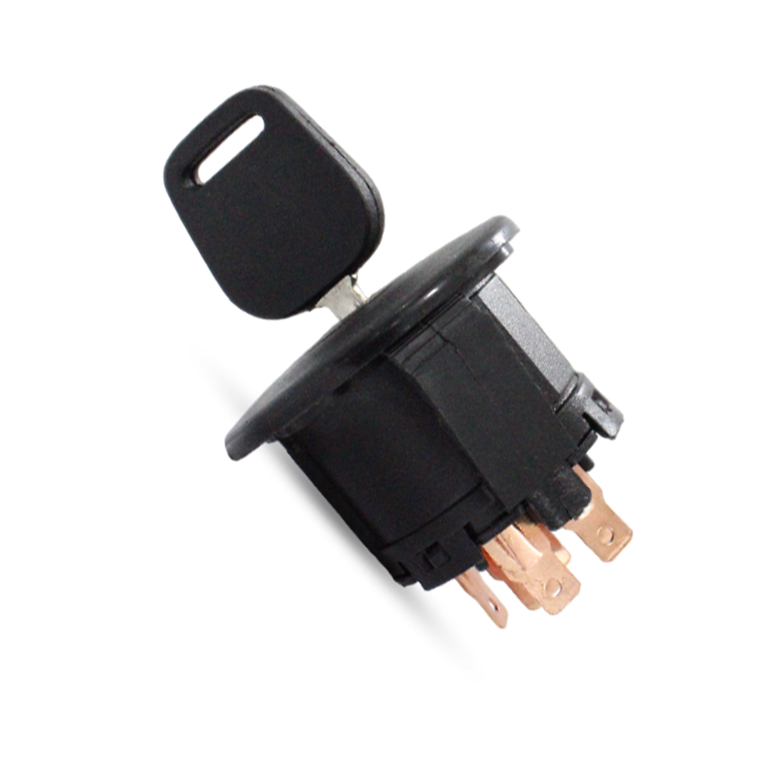 Rear view showing electrical connectors of ignition switch for Husqvarna lawn tractors