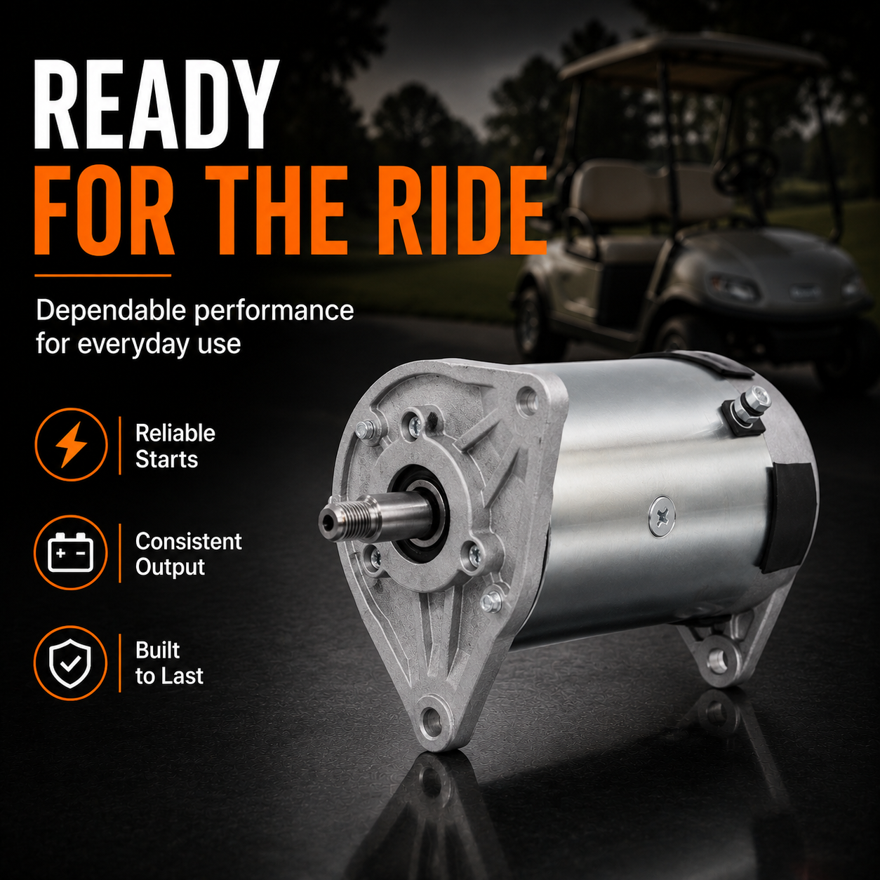 12V 23A Startergenerator passend für Club Car DS, Precedent, Carryall