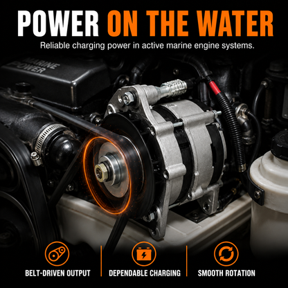 12V 70A Universal-Schiffslichtmaschine, passend für verschiedene Boote, Prestolite