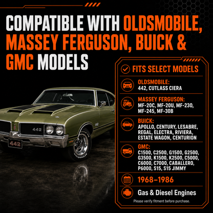 12V 63A Lichtmaschine passend für CASE 453, 615, 715 (1973-1976) Buick, GMC