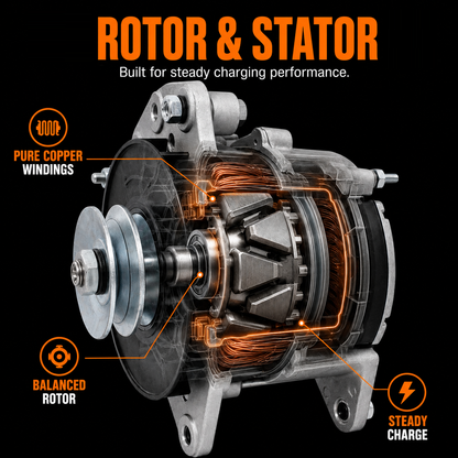 12V 70A Universal-Schiffslichtmaschine, passend für verschiedene Boote, Prestolite