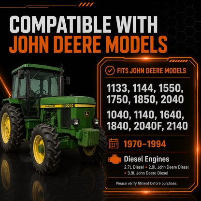 12V 65A Lichtmaschine passend für John Deere 1030 1130 1630 (1970-1982)