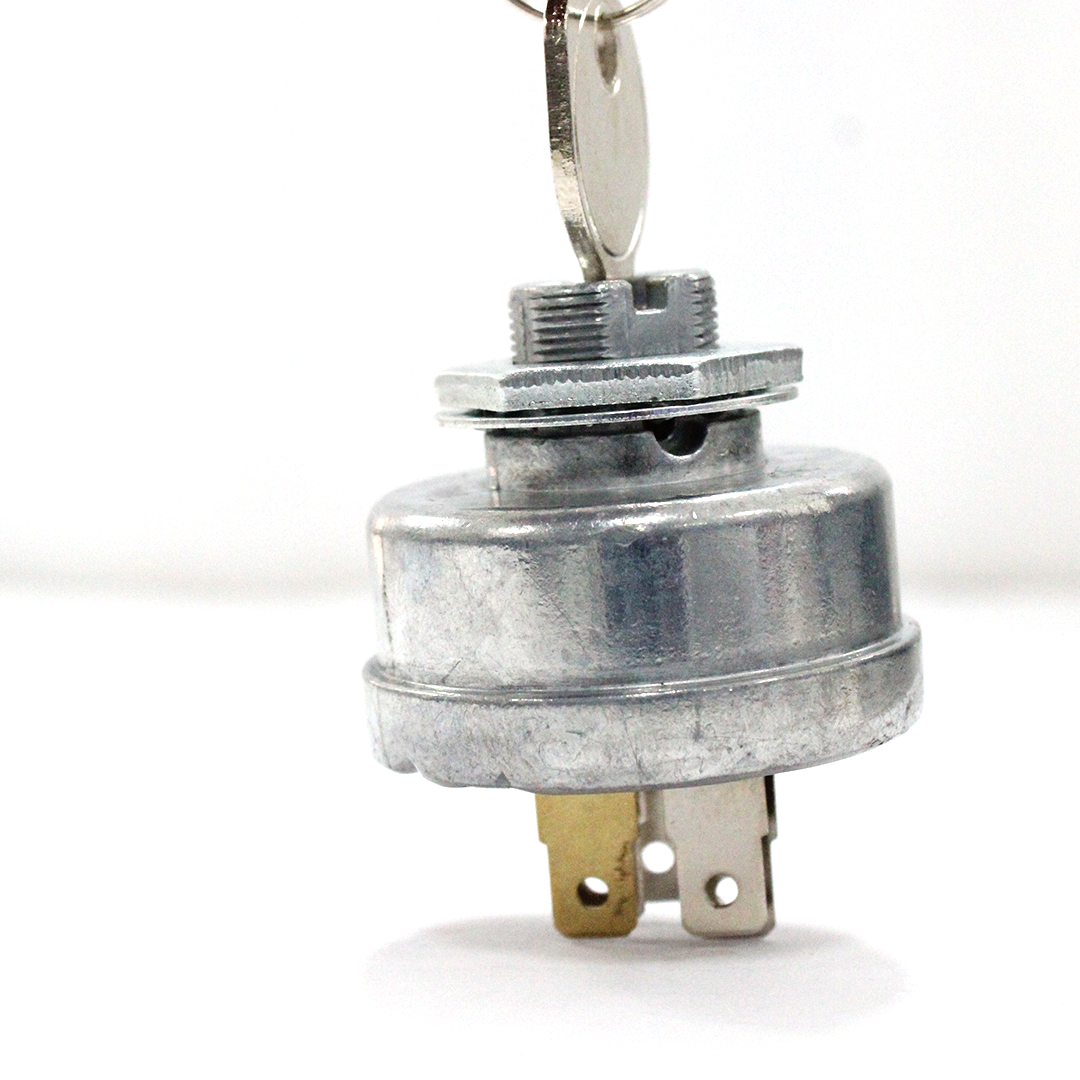 Front view of starter ignition switch for John Deere 110, 112, and 120 mowers