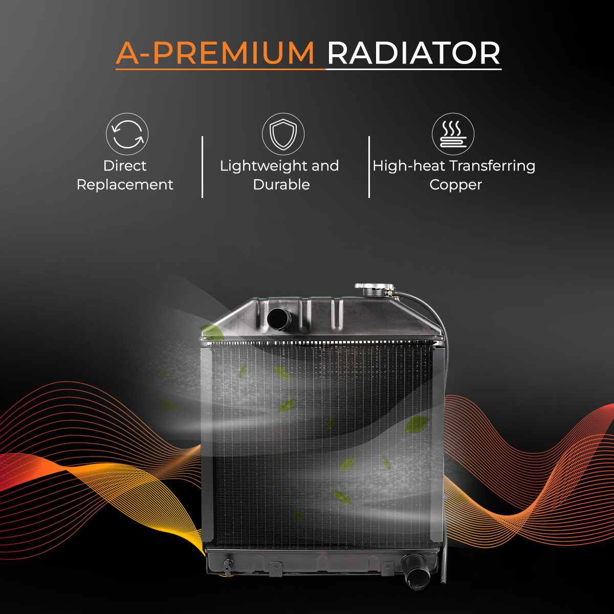 Copper Radiator fits Ford Tractor 2000 2600 3000 3400 3500 4000