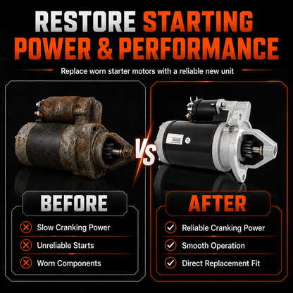 12V 2,2kW Anlassermotor passend für Massey Ferguson MF-135 MF-150 MF165