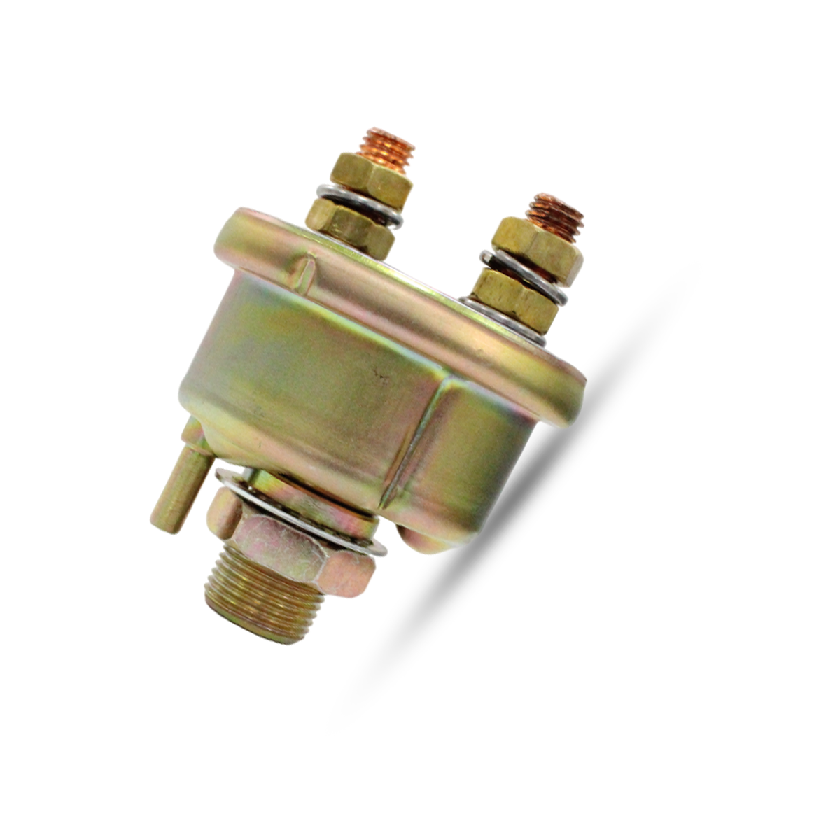 Angled view showing terminal connectors of 7N0718 ignition switch for Caterpillar vehicles