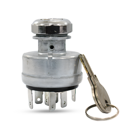 Rear terminal view and key slot of AR58126 ignition switch for John Deere