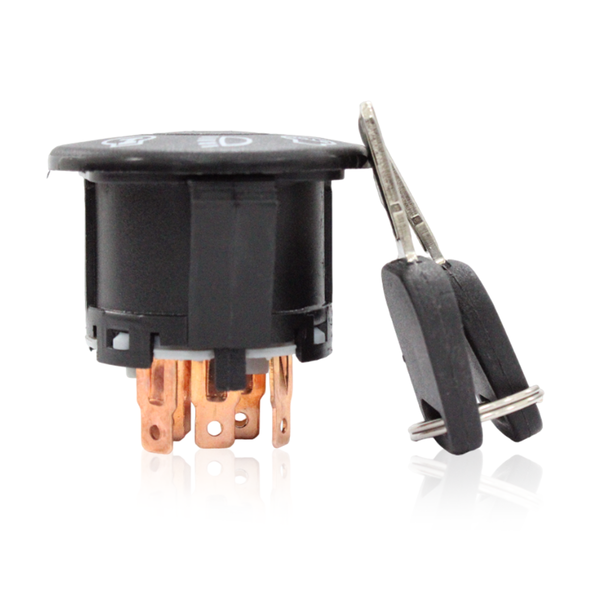  Close-up of 532175566 ignition switch back terminals for John Deere lawn tractors