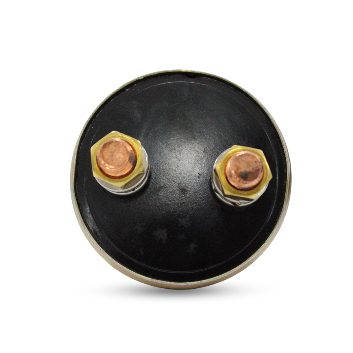 Bottom view of 7N0718 ignition switch showing keyhole and terminal placement for Caterpillar