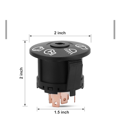 7 Terminals 532175566 Lawn Mowers Tractor Ignition Switch with 2 Keys
