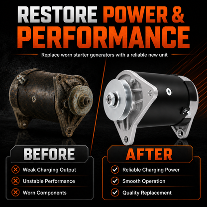 12V 23A Startergenerator passend für EZ-GO GXT Medalist MG2 TXT (1980-2008)