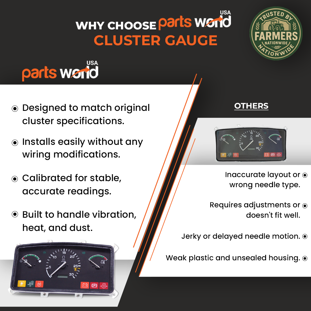 Gauge Cluster fits John Deere 4400 4410 4500 4600 4300 AM122798