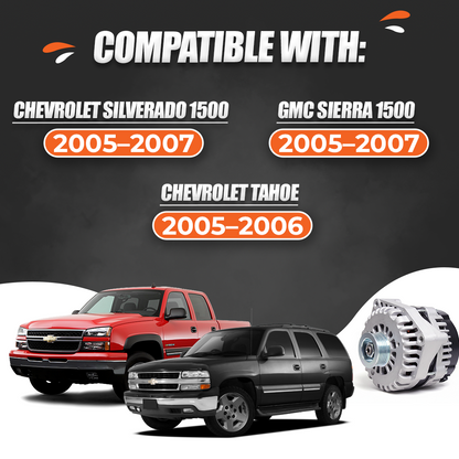 12V 145A Alternator fits GMC Chevy Silverado 1500 (2005-2006) 8302N-6G1