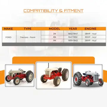 12V Starter Motor fits Ford 8N, 9N, 2N (1939-1952)