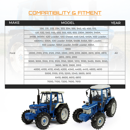 Cluster Gauge fits Ford 655A 6600 6610 6810 7600 E5NN10849BA