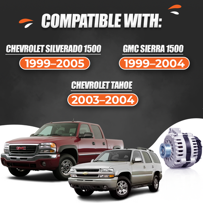 12V 145A Alternator fits GMC Sierra Chevrolet Silverado 1500 8237N