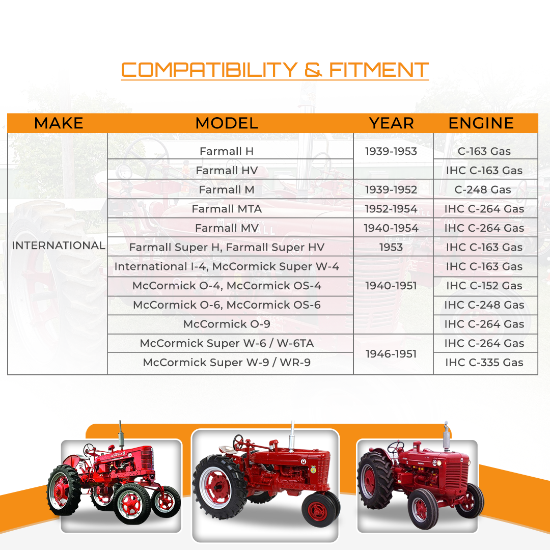 6V Starter Motor fits International Farmall H 1939-1953,Farmall MTA
