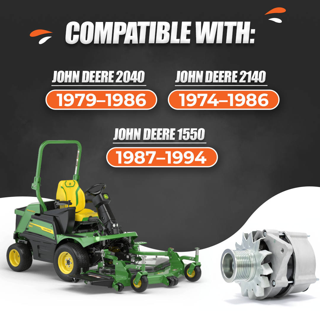 12V 65A Alternator fits John Deere 1030 1130 1630(1970-1982)