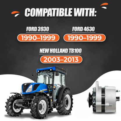 12V 55A Alternator fits Ford 455C 555C 655C(1989-1992) 3230(1990-1993)