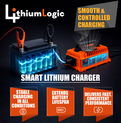 LithiumLogic™ 36V (Max 43.8V) 25A battery charger with M25 Plug