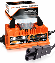 VoltRevive™ 48V 15A Golf Cart Charger for Yamaha G19–G22| TrickleFlow™