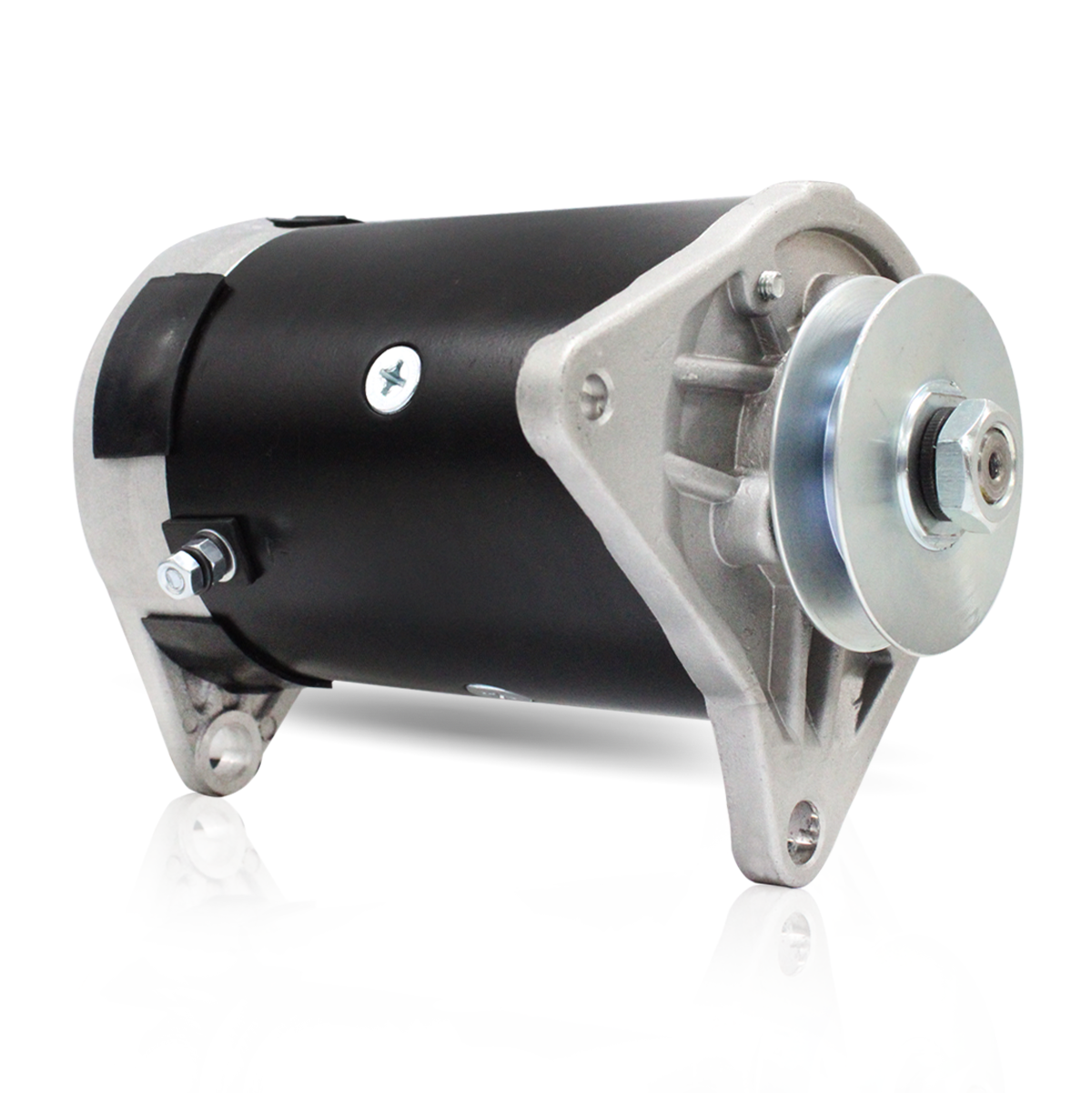 12V 23A starter generator angled view for EZ-GO Pre-Medalist and TXT golf carts
