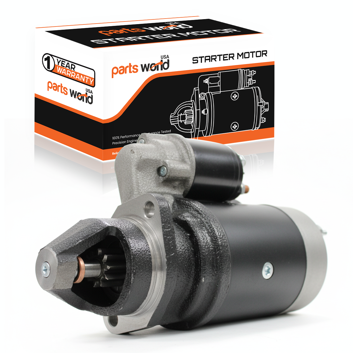 12V 3kW Anlasser passend für Massey Ferguson MF-399, MF-290, MF-375 (1983-1999)