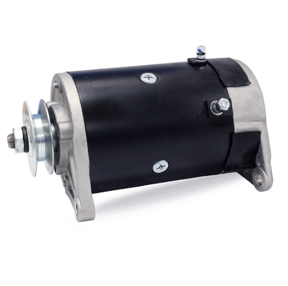 Side profile of starter generator for Club Car golf carts with cylindrical housing
