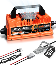 LithiumLogic™ 12V (Max 14.6V) 40A battery charger with SB50 plug