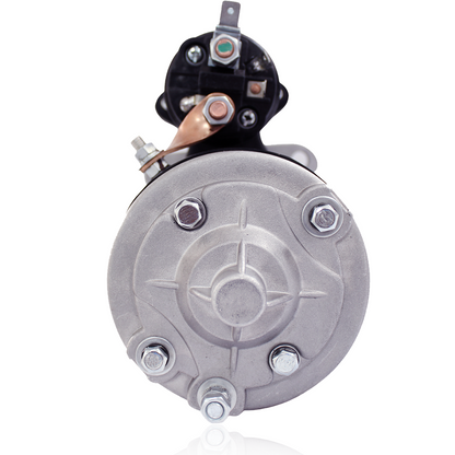  Angled top view of diesel starter motor for MF-135, MF-165 Massey Ferguson tractors
