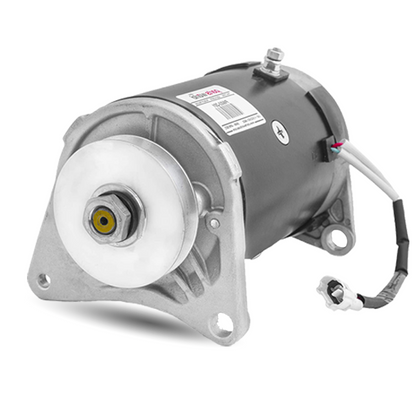 Pulley mounting side of Yamaha 12V 15A starter generator