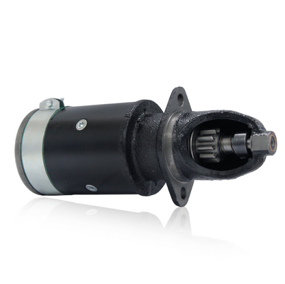 Rear view of 12V starter motor housing for Farmall MV and MTA tractors
