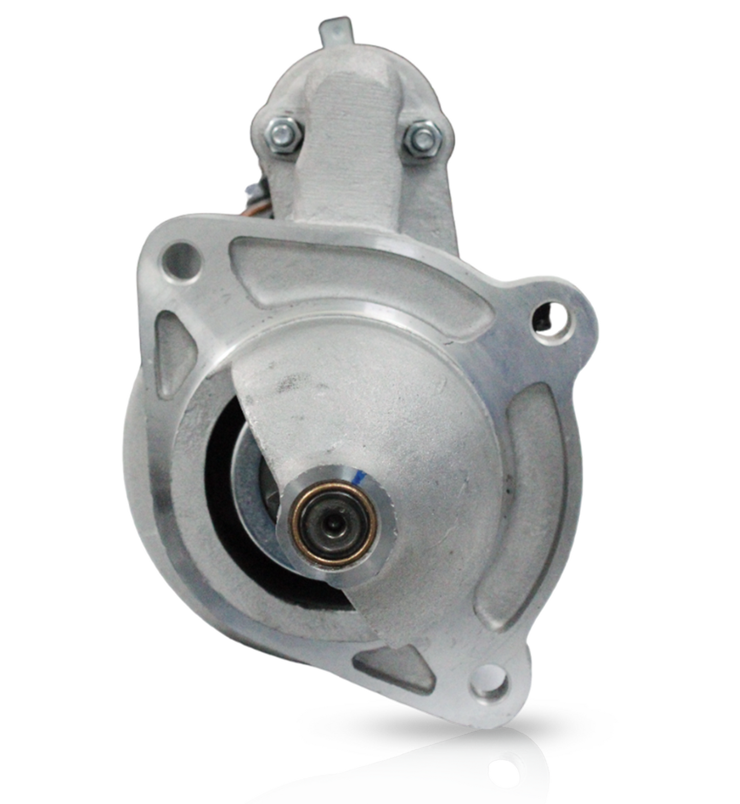 Rear connector view of starter motor compatible with Ford New Holland diesel tractors
