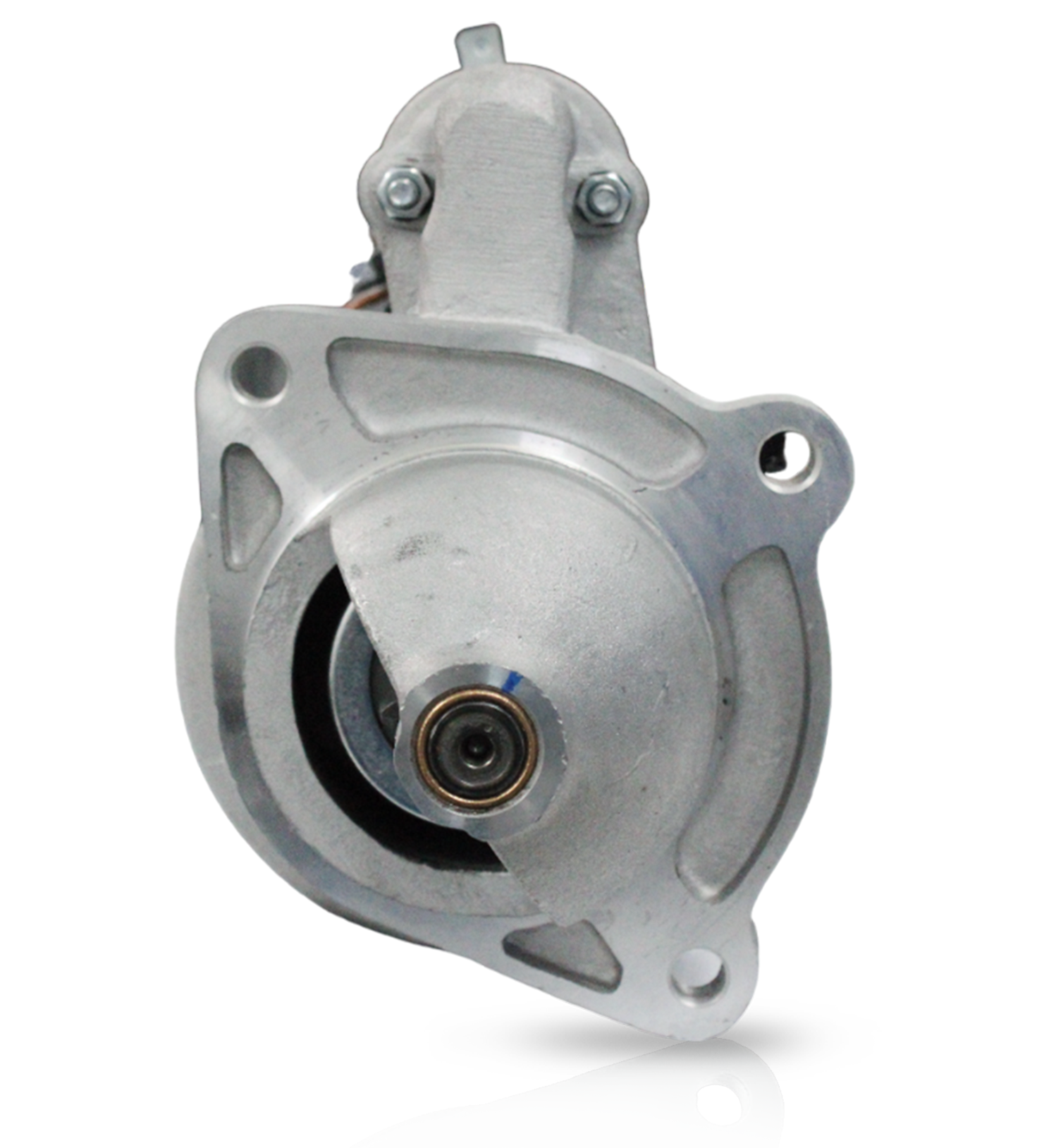 Rear connector view of starter motor compatible with Ford New Holland diesel tractors
