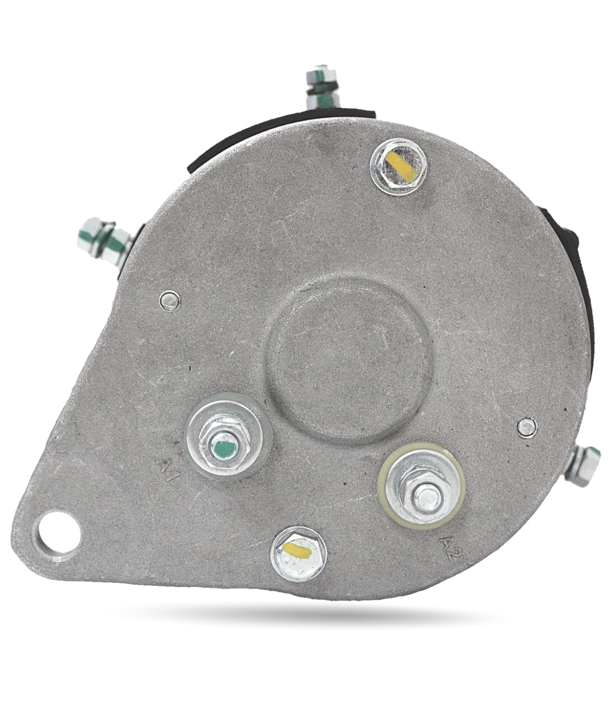 Starter generator terminal connection and back housing view for EZ-GO golf carts