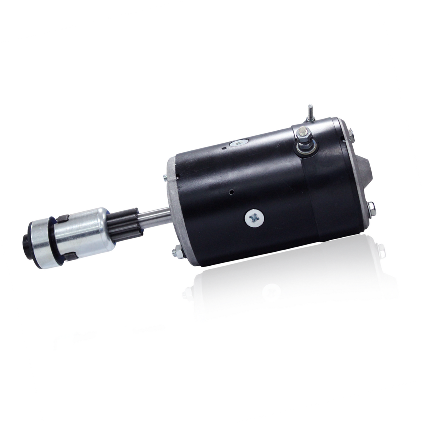 Label and specification sticker on Ford 6V starter motor
