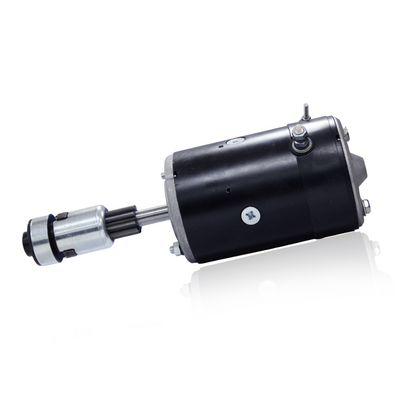 Label and specification sticker on Ford 6V starter motor
