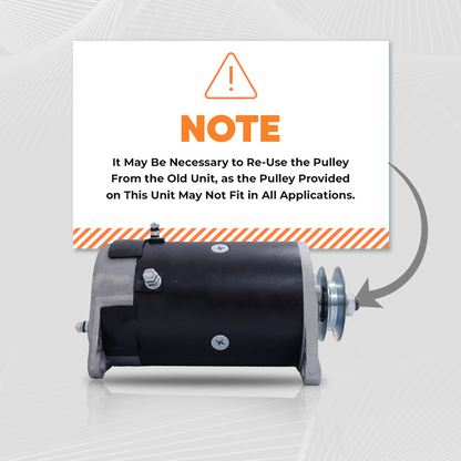 Installation caution and instruction note for EZ-GO starter generator