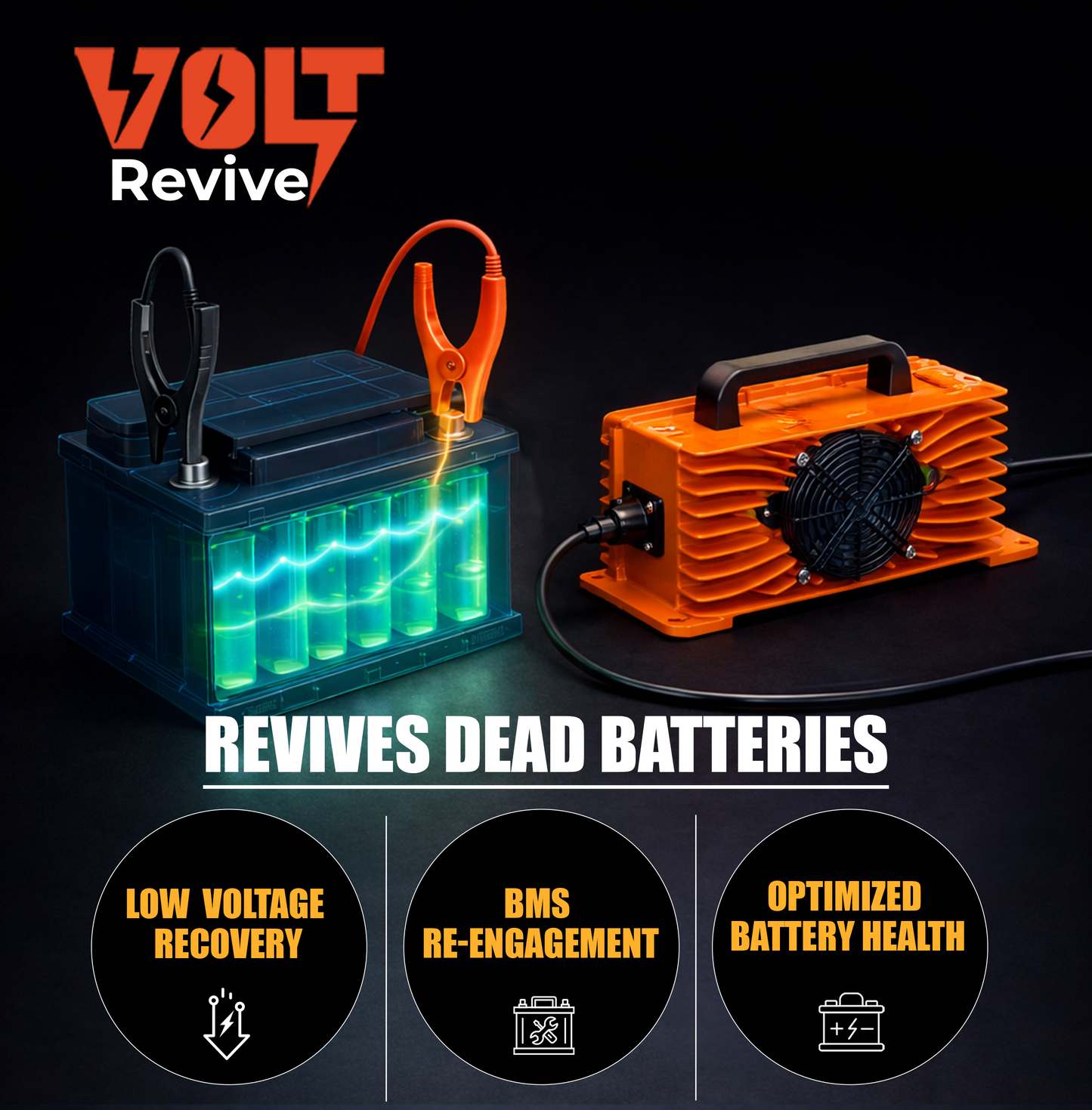 LithiumLogic™ 12V (Max 14.6V) 50A battery charger with SB50 plug
