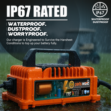 48V Yamaha Golf Cart Charger with 16ft Cable and Drive Plug Connector