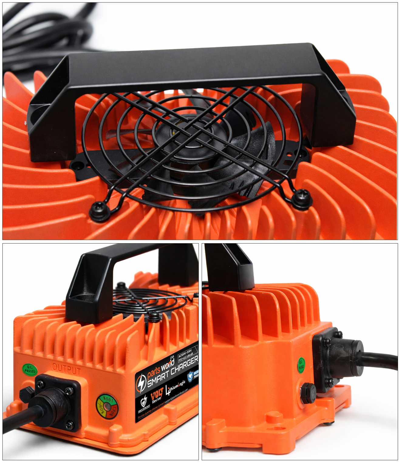 LithiumLogic™ 48V (Max 58.4V) 18A battery charger with M19 Plug