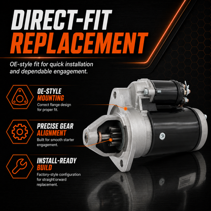 12V 2,2kW Anlassermotor passend für Massey Ferguson MF-135 MF-150 MF165