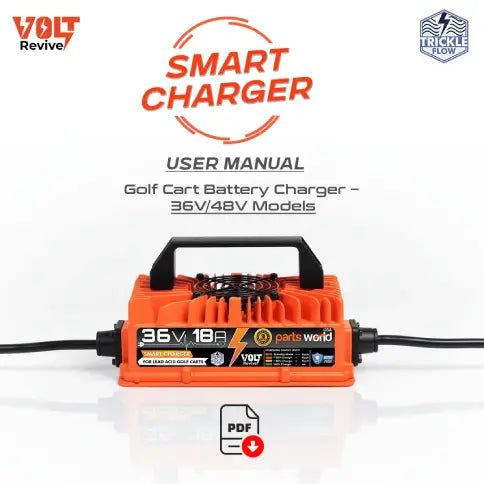 Installation Guide - VoltRevive 36V 18A Charger for EZGO TXT Golf Carts | TrickleFlow™ (Manual 1)