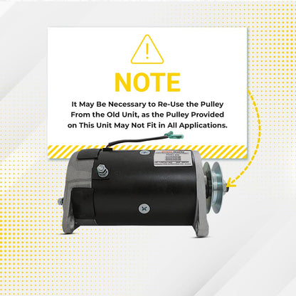  Installation caution note included with Yamaha starter generator from Parts World USA
 